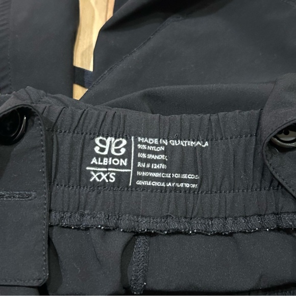 Albion Fit Black V-Neck Sleeveless Open Back Pants Jumpsuit - Women’s Size XXS - Picture 3 of 7